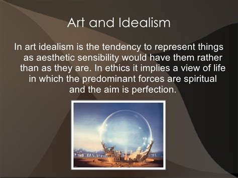 idealism art definition How does the essence of idealism manifest in artistic expression?