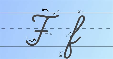 what is an f in cursive